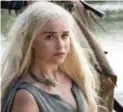  ??  ?? Emilia Clarke has shot many nude scenes as Queen Daenerys Targaryen.