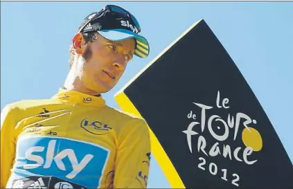  ?? FOTO: AP ?? Bradley Wiggins, ganador de la edición del Tour de 2012, renovó por el equipo Sky a la conclusión de la ronda gala