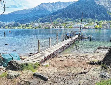  ?? PHOTO: SUPPLIED ?? Not legal? This 100yearold jetty in Queenstown is one of hundreds of water structures in the region which might not be legally compliant.