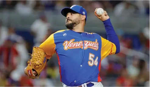  ?? FE ?? Martín Pérez estará realizando su segunda salida con el equipo de Venezuela en este Clásico Mundial de Béisbol en Miami.