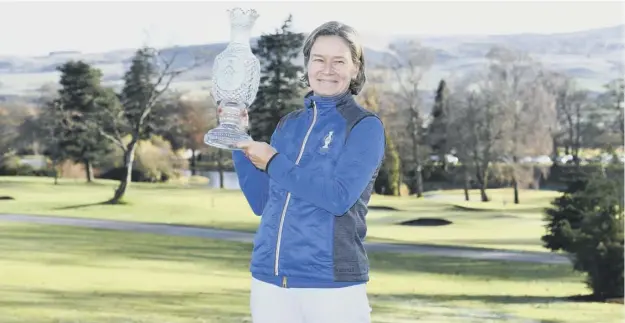  ??  ?? 0 Catriona Matthew, who led Europe to victory in the Solheim Cup in September, was back at Gleneagles yesterday to be unveiled as captain again for the 2021 event in Ohio.