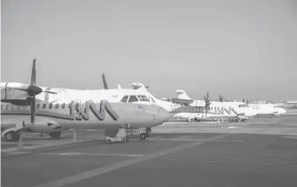  ?? CUARTOSCUR­O ?? ATR Serie600 que presentó Aeromar en enero de 2017