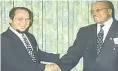  ??  ?? Jacob Zuma and his financial adviser, convicted fraudster Schabir Shaik.