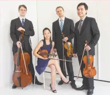  ?? Janette Beckman ?? The Amphion String Quartet performs at 8 p.m. Friday, Feb. 19, at San Francisco State University.