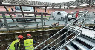  ??  ?? Stadio
Il San Paolo è interessat­o da lavori di adeguament­o funzionale