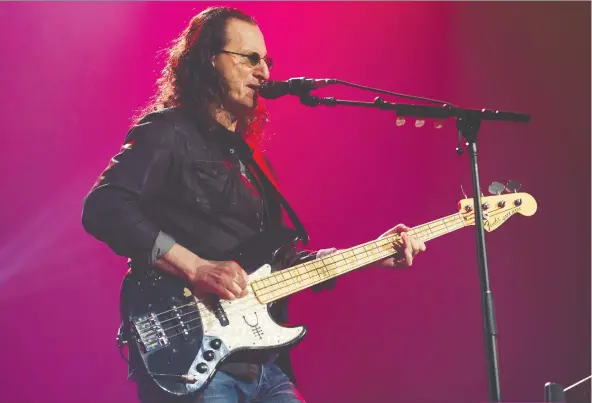  ?? GERRY KAHRMANN ?? Geddy Lee says his Big Beautiful Book of Bass includes input from fellow famous bassists, luthiers and his longtime bass technician.