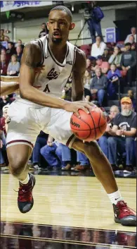  ?? AP/OTTO KITSINGER ?? Sayeed Pridgett, a 6-5 senior guard, is averaging 23.5 points and 7.5 rebounds for the Montana Grizzlies, who will take on the Arkansas Razorbacks at 4 p.m. today at Walton Arena in Fayettevil­le.