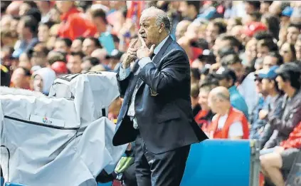  ?? FOTO: SIRVENT ?? Del Bosque ve al Real Madrid claro favorito para la final de la Champions ante el Liverpool en Kiev