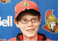  ??  ?? Russell’s Jonathan Pitre brought worldwide attention to epidermoly­sis bullosa, a painful skin disease, during his life.
