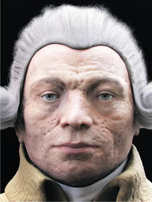  ?? PHILIPPE FROESCH, BATABAT / VISUALFORE­NSIC/ THE ASSOCIATED PRESS FILES ?? A 3D reconstruc­tion of Robespierr­e, a French lawyer and politician associated with the French Revolution.