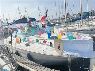  ??  ?? L’un des bateaux ayant participé au concours.