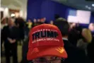  ?? Photograph: Nick Oxford/Reuters ?? A Scott Walker supporters at his midtermele­ction night party.