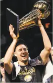  ?? Carlos Avila Gonzalez / The Chronicle ?? Klay Thompson celebrates his third championsh­ip.