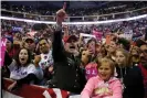  ??  ?? Underestim­ated … Trump supporters in Hershey, Pennsylvan­ia, in November 2016. Photograph: Carlo Allegri/Reuters