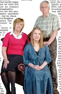  ??  ?? FAMILY ORDEAL: Alison, centre, with her mother Pam and stepfather David Gray