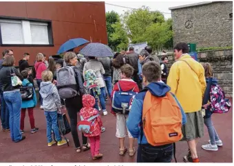  ??  ?? Lundi matin, 2 562 enfants ont fait leur rentrée à Dieppe.