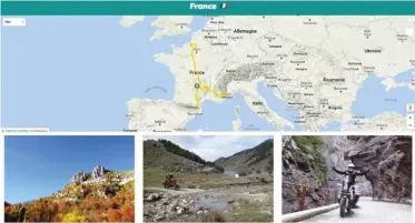  ??  ?? 38 000 km d’off-road à travers trente pays européens, c’est ce que propose la plate-forme de partage en ligne Trans Euro Trail. De quoi voir du paysage. Un conseil : ne vous lancez pas dans l’aventure avec une machine au gabarit trop important.