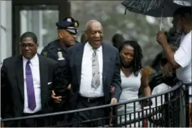  ?? MATT SLOCUM — THE ASSOCIATED PRESS ?? Bill Cosby departs the Montgomery County Courthouse after his sexual assault trial Saturday in Norristown.