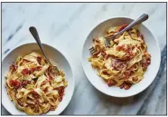  ?? (The New York Times/Con Poulos) ?? Tagliatell­e With Prosciutto and Butter