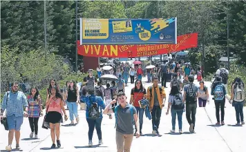  ?? FOTO: EL HERALDO ?? Estudiante­s de la UNAH elegirán este año un nuevo gobierno estudianti­l mediante un proceso electoral.