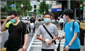  ?? Photograph: Helen Davidson/The Guardian ?? Taipei’s summers are hot and humid, with temperatur­es rising to 35C in July and August.