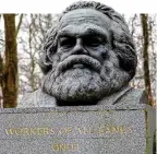  ?? ?? Stateless Londoner: Karl Marx’s tomb at Highgate Cemetery