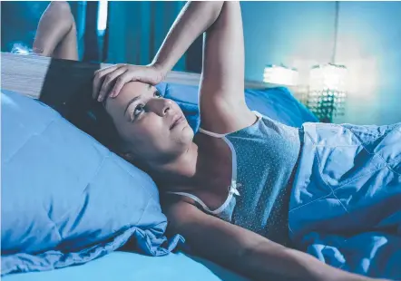  ?? Picture: iStock ?? SLEEPLESS AND STRESSED: Many Gen X women struggle to sleep due to worrying about finances and dependants.