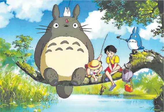  ??  ?? ► Mi vecino Totoro es la película que le dio perfil internacio­nal al director Hayao Miyazaki.