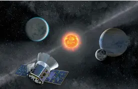  ?? NASA Y AFP ?? El TESS tiene el tamaño de una lavadora. Costó 330 millones de dólares.