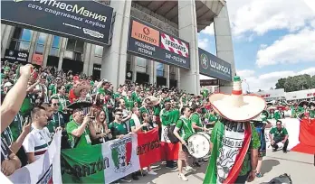  ?? ?? En el próximo Mundial se espera que la afición mexicana sea de las más numerosas.