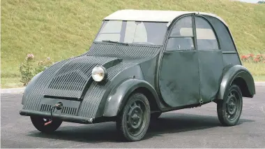  ?? ?? If you thought a standard 2CV was basic, then you should have seen the prototype!