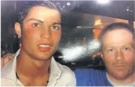  ?? FOTO: PRIVAT ?? MØTE: En yngre Cristiano Ronaldo og en yngre Bjørn Fredriksen i litt tidligere dager.