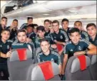  ??  ?? El Juvenil, ayer, rumbo a Roma.