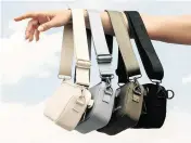  ?? Augustnoa/TNS ?? The Augustnoa Fanny Pack can be worn as a cross-body bag or around your waist with the adjustable belt.