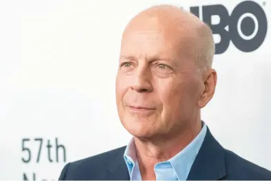  ?? CHARLES SYKES/INVISION ?? Bruce Willis, shown attending a movie premiere in New York in 2019, has been diagnosed with frontotemp­oral dementia.
