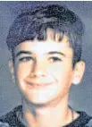  ?? CONTRIBUTE­D ?? Kevin Martin was only 13-years-old when he was last seen by his mother. His body was found six years later, but his killer or killers has never been charged.