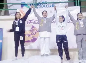  ??  ?? DAnIElA MuÑoZ Ramírez obtuvo oro en la disciplina de karate