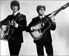  ??  ?? A song written by Paul McCartney when he was just 16 gave Peter and Gordon (above) a No. 1 hit with their first single.