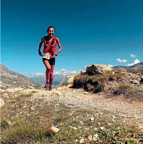  ??  ?? Nancy Jiang is challengin­g the perception held by her family that ‘‘Chinese people don’t run’’ by taking part in extreme races around the world.