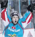  ??  ?? Hat-trick hero: Belfast Giants’ Darcy Murphy rocked the Fife Flyers