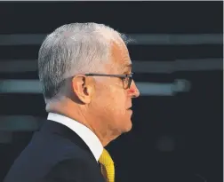  ?? Picture: KYM SMITH ?? PM Malcolm Turnbull has lost the faith of his party.