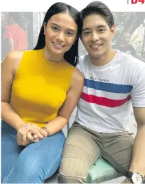  ??  ?? Klea Pineda and Jeric Gonzales admit they're getting to know each other deeper these days.