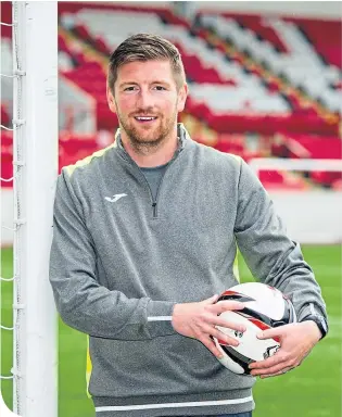  ??  ?? Mark Wilson is relishing the challenge of being Brechin City manager