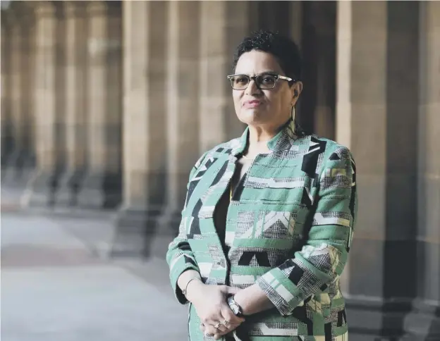  ??  ?? Jackie Kay says she is still deeply hurt at being questioned about where she comes from