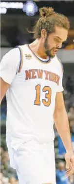  ?? AP ?? Knicks seem ready to say goodbye to Joakim Noah for a hefty price.