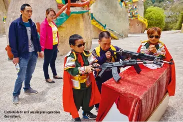  ??  ?? L’activité de tir est l’une des plus appréciées des visiteurs.