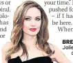  ??  ?? BREAST OP Angelina Jolie had mastectomy
due to gene defect