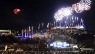  ??  ?? Hogmanay celebratio­ns in Edinburgh, New Year’s Eve, 2016