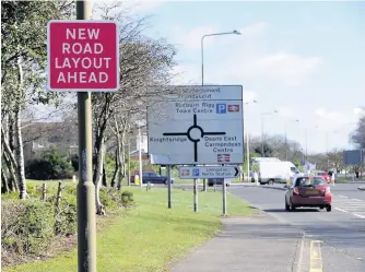  ??  ?? Work completed expected The roadworks at Nether Dechmont Roundabout cost £140,000 more than