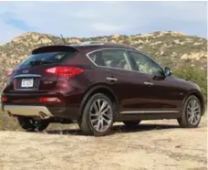  ?? PETER BLEAKNEY FOR THE TORONTO STAR ?? Starting at $37,900, the 2016 QX50 has four trim levels.